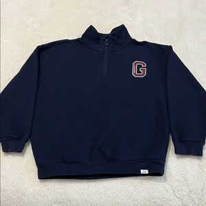 GAP Kids Navy Quarter-Zip Sweater